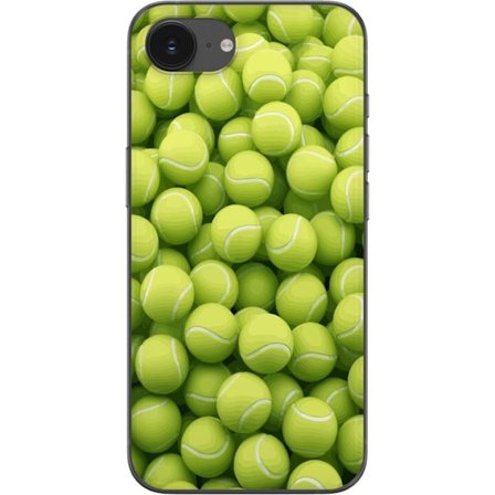 Kompatibelt Mobildeksel til Apple Apple iPhone 16e Mønster av grønne tennisballer i høy detalj, sporty motiv med repetisjonstekstur og sterke farge