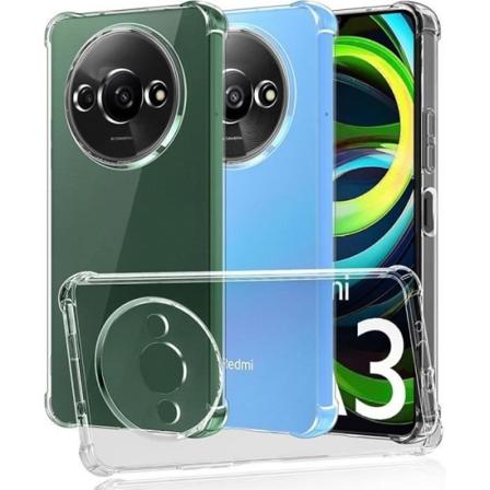 Silikonfodral till Xiaomi Redmi A3 - Stötsäkert Anti-Rapskydd Slim Transparent