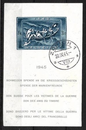 Schweiz 1945 - AFA 447 - Stemplet