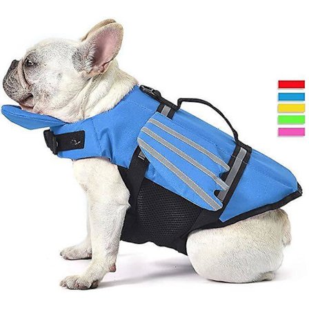 Vinger Design Hunde Redningsvest, Hunde Flydevæst Redningsvest Svømmedragt Med Håndtag (FMY)