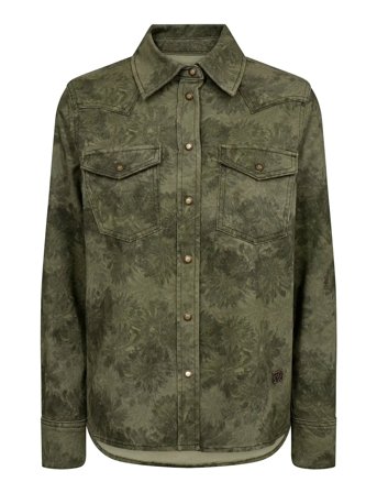 MOS MOSH Mmchristy Print Shirt - Green - M