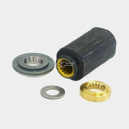 Solas Rubex Nav Propellernav Hub Kit för Båtmotorer i Slitstarkt Gummi och Metall Svart Universal Passform