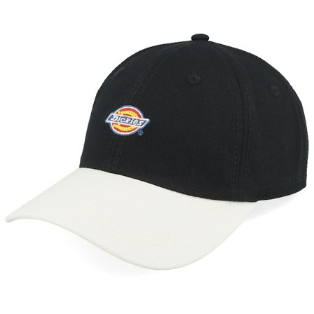 Dickies - Black unconstructed Czapka Z Daszkiem - Hardwick 2 Tone Black/White Dad Cap @ Hatstore