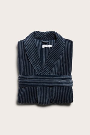 Kappahl | Raidallinen aamutakki | Sininen