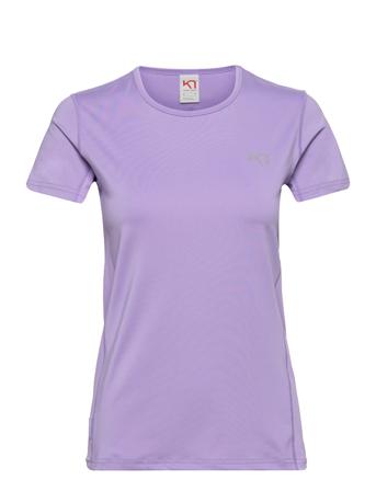 Nora Tee T-shirt Top Lilla Kari Traa