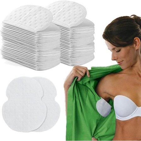 100 stk. - Svetteputer for armhulen - for armhuler store selvklebende supertynne ikke-vevde stoff svetteputer for armhulen effektive mot hyperhidrose