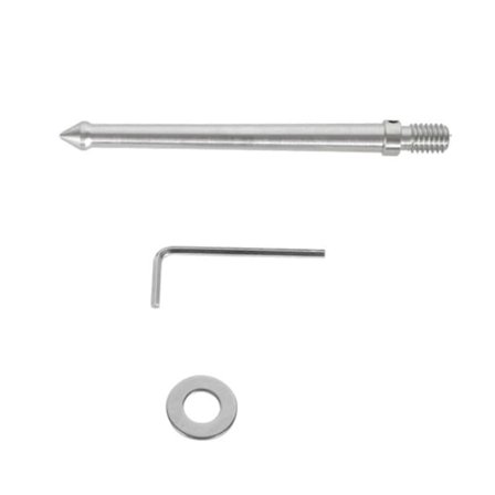 Ruostumattomasta teräksestä valmistettu kolmijalan maapiikki, jatkettu 1/4" 3/8" kierteellä, 80 mm / 120 mm pitkä kolmijalkajalka kamera-kolmijalalle 