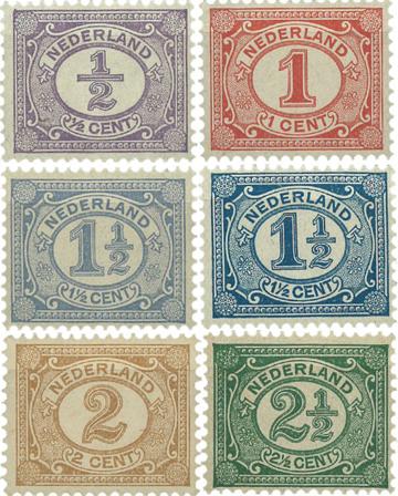 Holland 1899-1913 - NVPH 50-55 - Postfrisk