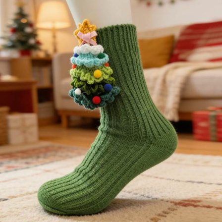 Dyresokker, 3D-strikkede sokker, søte plysjdyrsokker, herlig gave