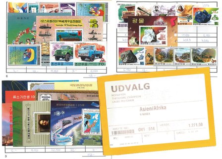 Nordkorea - Udvalgshæfte med 160 forskellige frimærker - Postfrisk