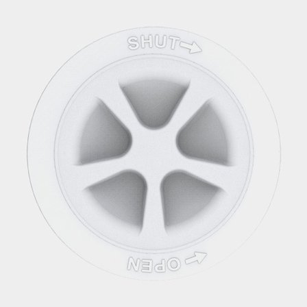 Inspektionsluge SEAFLO 4" Hatch Cover, rund, Ø138/96 mm, med skrue låg, hvid