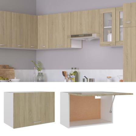 Vidaxl Väggskåp Sonoma-ek 60x31x40 Cm Konstruerat Trä Brun