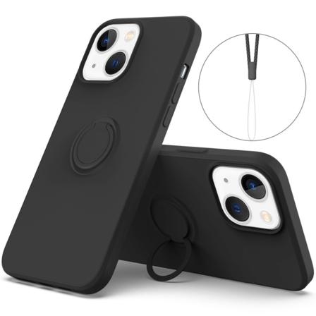 Iphone 14 Plus Skal Med Ringhållare Svart