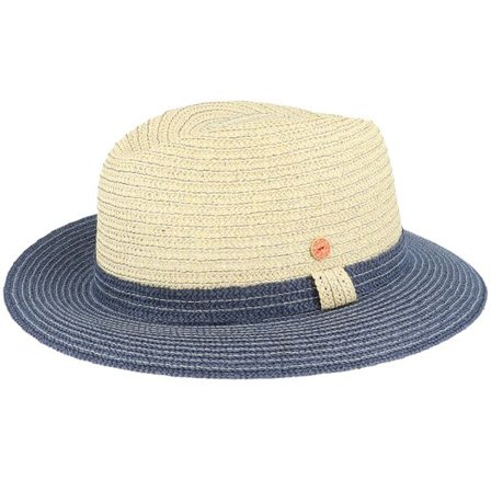 Mayser - Beige straw Hatt - Mathis Paper Beige/Navy Straw Hat @ Hatstore