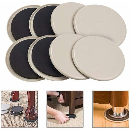 Genanvendelige møbelskøjter til tunge møbler – Multi-overflade skøjter til tæpper – Møbelflyttere til trægulve, flyt dine møbler nemt