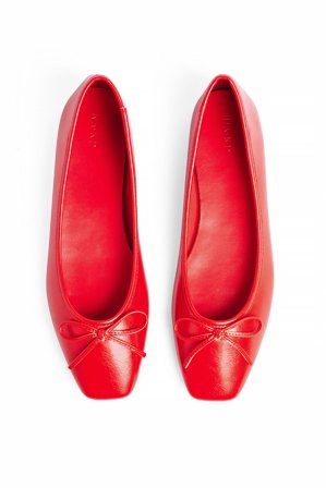 NA-KD Ballerines à bout carré - Chaussures Plates - Rouge - EU 40