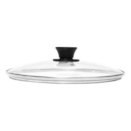 Glasslokk, diameter 34 cm, for utskiftbart lokk. Universallokk-Perfekt