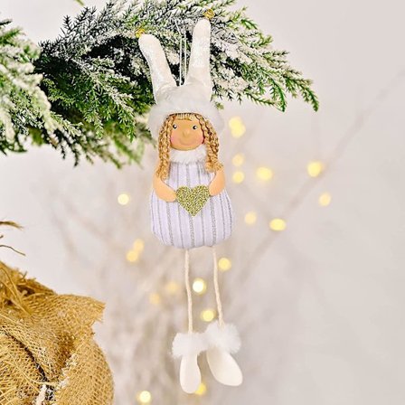 Julgransdekorationer Ljus Hängande Figurer Kompatibla Med Julgran, Upphängning Och Julspets Hängande Dockdekoration Kompatibel Med