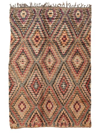 Berber Moroccan - Mid Atlas Vintage 205X300 Braun/Schwarz Wolle, Marokko