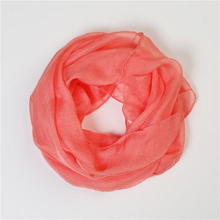 Orange pulver, vacker glänsande sjal med färggradient, paljetter