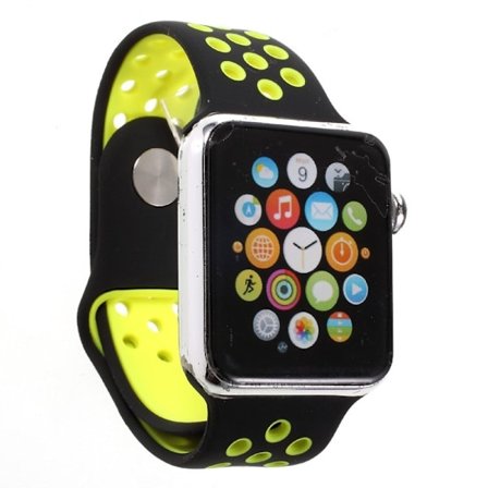 Apple Watch 42mm uniikki ranneke - Keltainen ja musta