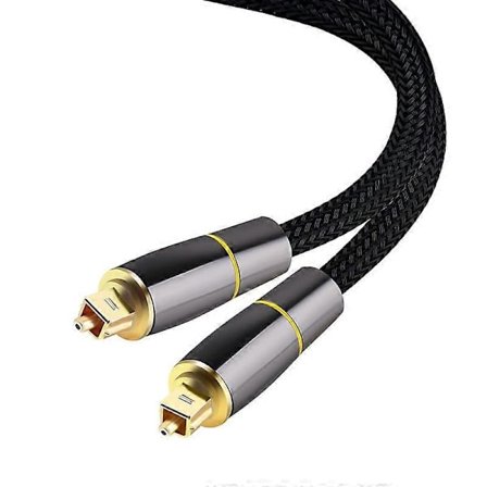 2m SPDIF 5.1 Lydkanal Optisk Kabel 24K Gullbelagt Optisk Audiolinje Digital Toslink-ledning