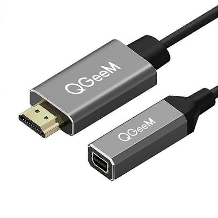 QGeeM HDMI til Mini DP Konverter Adapterkabel UHD 4K@30Hz Plugg