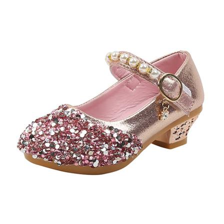 Tjejer Magic Tape Klänning Sandal Rosett Dekor Mary Jane
