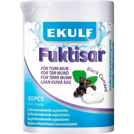 Ekulf Black Currant Sugetabletter 30 stk., Medicin & Pleje, Mund & Tandpleje, Øvrig