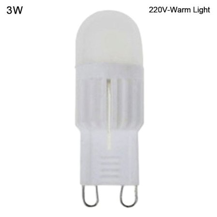 C18 G9 Krystalllyspære LED-lyspære 3W220V-VARMT LYS
