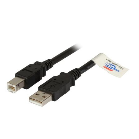 EFB ELEKTRONIK USB2.0 ANSCHLUSSKABEL A-B ST. -ST. 5.0M SCHWARZ PREMIUM