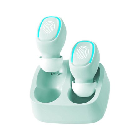 Touchs trådlösa Bluetooth-headset Macaron Color Mini osynlig binaural in-ear in-bud Bluetooth-headset (grön)