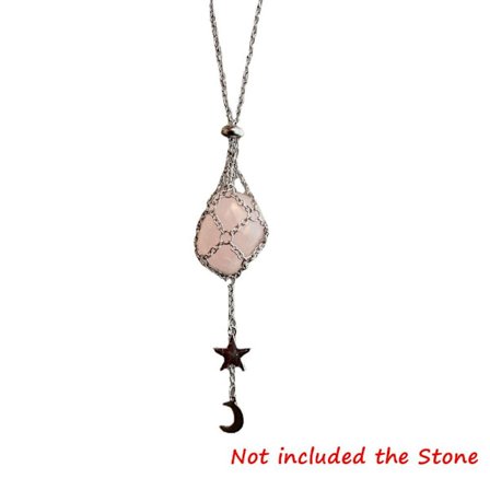 Crystal Holder Cage Halsband Crystal Net Metal Halsband Sten