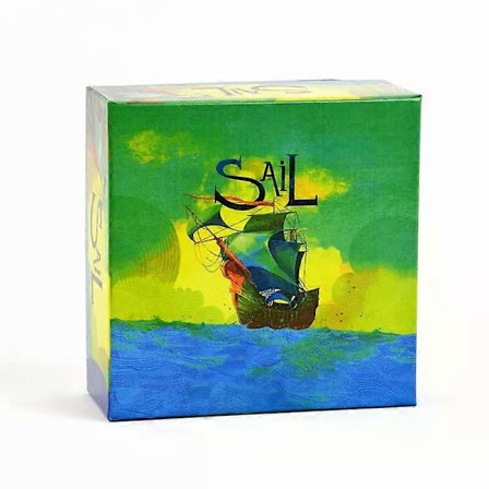 SAIL Englanninkielinen lautapelikorttisetti peli-iltaan, saksalaistyylinen kahden pelaajan yhteistyöpeli ja syöntipino [HK]