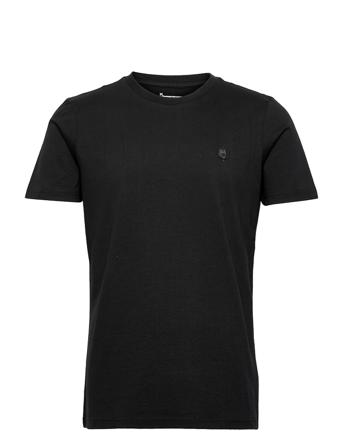 Alder Badge Tee - Gots/Vegan Black Knowledge Cotton Apparel