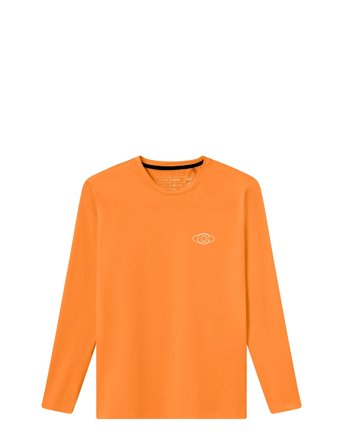 Oncourt Ls Layer T-Shirt Orange Cuera
