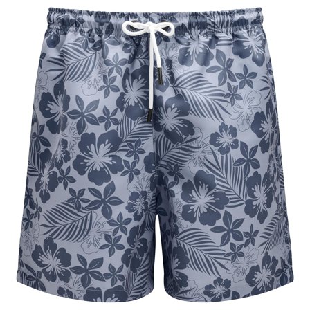 Bañador con estampado floral azul para hombres - Bañadores