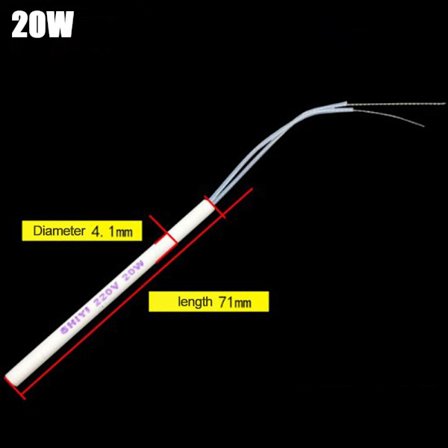 Loddeboltvarmer Innvendig varmeelement 20W 20W