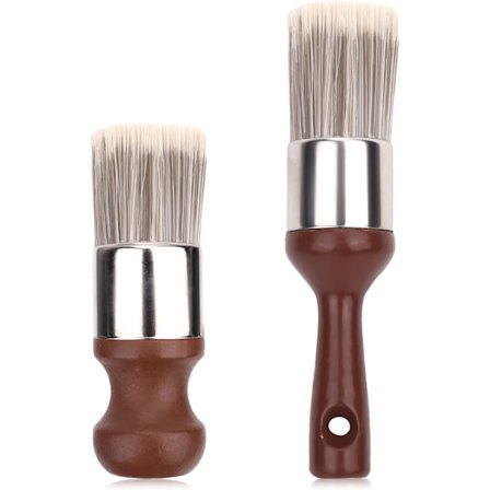 2-pak Møbelbørste til Læder og Møbler – Ergonomiske Børster til Rengøring, Voksning og Polering_OF