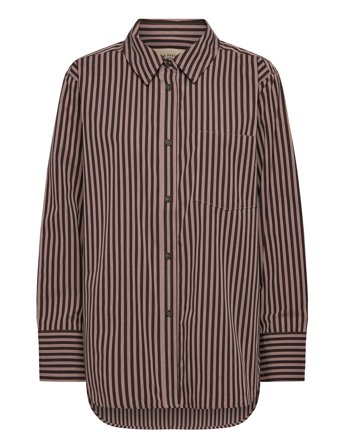 A Part Of The Art Bold Shirt Pink Stripe - Brown - S