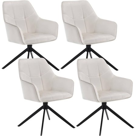 Rootz Matstol - Snurrstol - Vadderad sits - Ergonomisk design - 58cm x 86cm x 63,5cm - Sammet & Metall - Modern stil