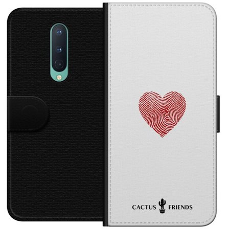 Yhteensopiva Lompakkokotelo OnePlus OnePlus 8 Cactus and Friends - Fingerprint Love