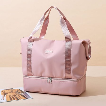 Pink, tør og våd adskilt gymnastiktaske vandtæt løbetaske til