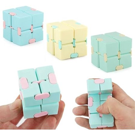 3 st Anti stress leksak Infinity Cube Leksak, Fidget Finger Leksak Stress