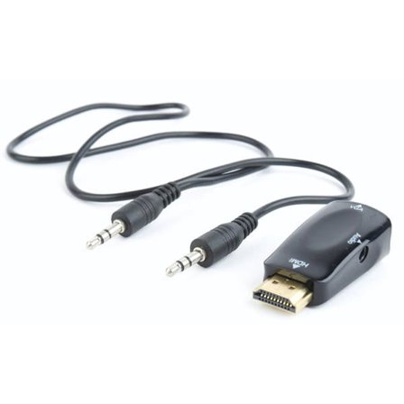 HDMI–VGA adapteri + 3,5 mm ääni, 1080p 60Hz, HDMI 1.4 yhteensopiva