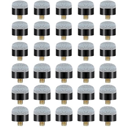 30 stk. 12 mm/13 mm Biljardkø-tupper med skruefeste, erstatningstupper og holker for biljardkø