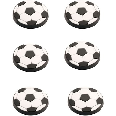 (Fodbold) 6-pak bløde gummiknopper, tegneserieformede knopper til børneværelser, skabsskuffer
