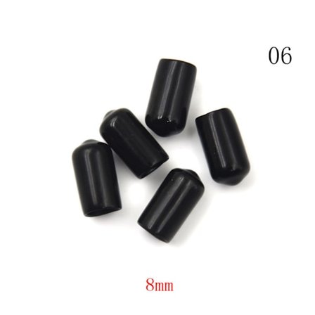 20 st Ändskydd Cap Vattentätt cover Vinyl Gummi Stål Stång T