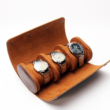 Mordely Watch på Roll Travel Case Organizer BRUN