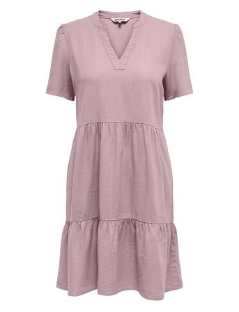 ONLY | Onltiri-Caro S/S V-Neck Lin Dress Cc Pnt | S